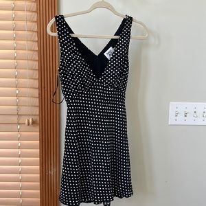 Princess Polly Nellie Mini Dress Black Polka Dot